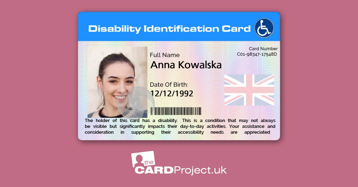 English Polish Disability ID Card (REAR)